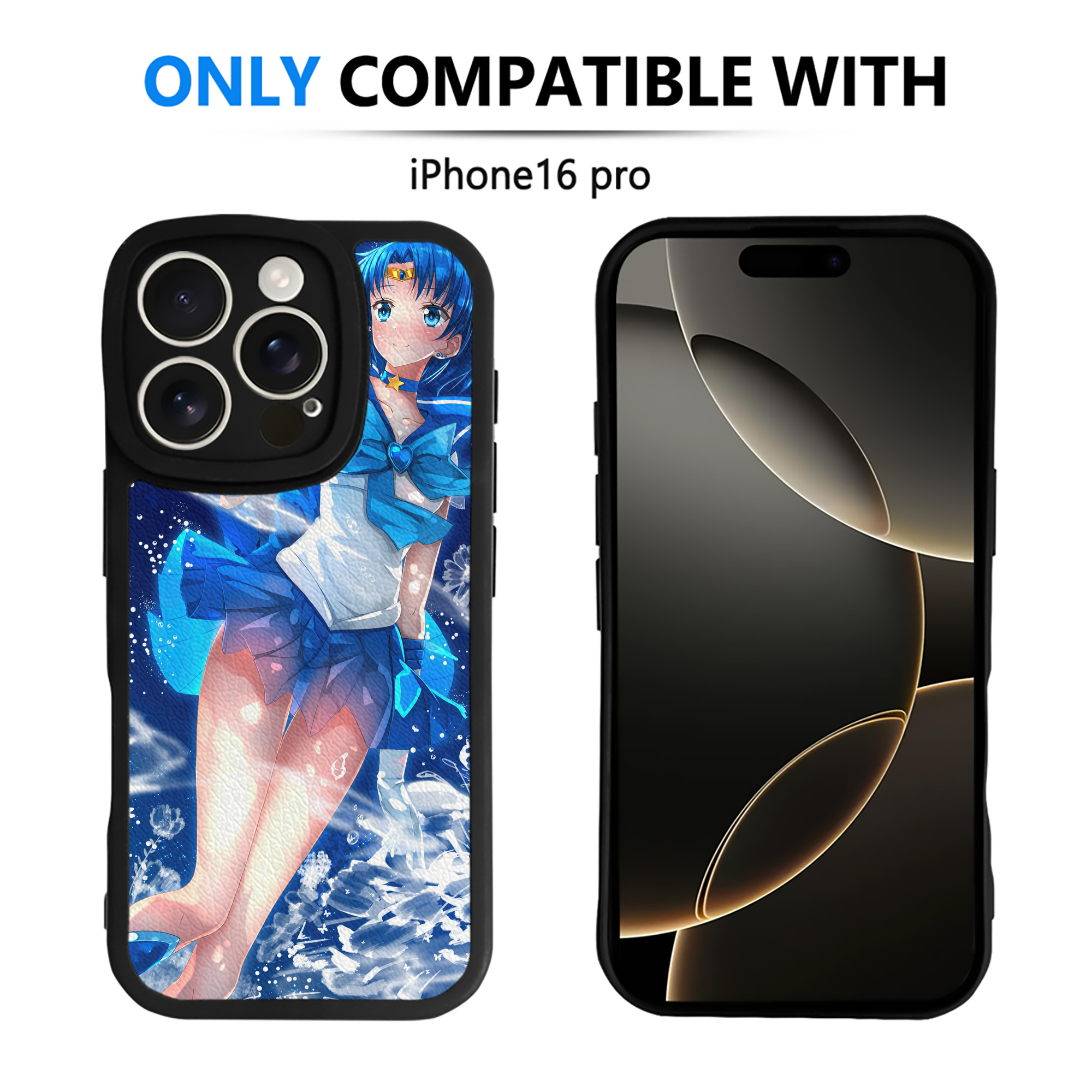（画像用） 美少女戦士セーラームーン Sailor Moon 【iPhone 16シリーズ対応】シリコンスマホケース（レザー調） 材質：シリコン